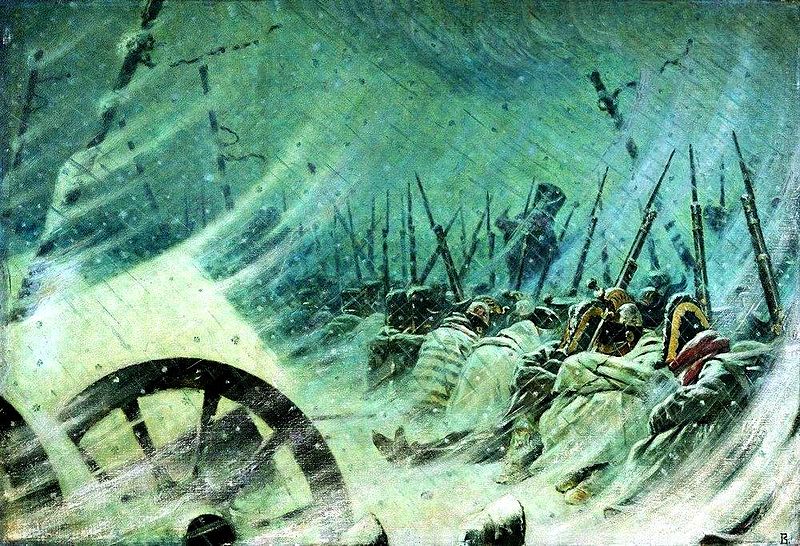 One of the largest armies in history was forced into a cruel wintery retreat by the smallest of foes -- lice.